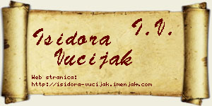 Isidora Vučijak vizit kartica